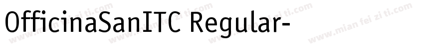 OfficinaSanITC Regular字体转换